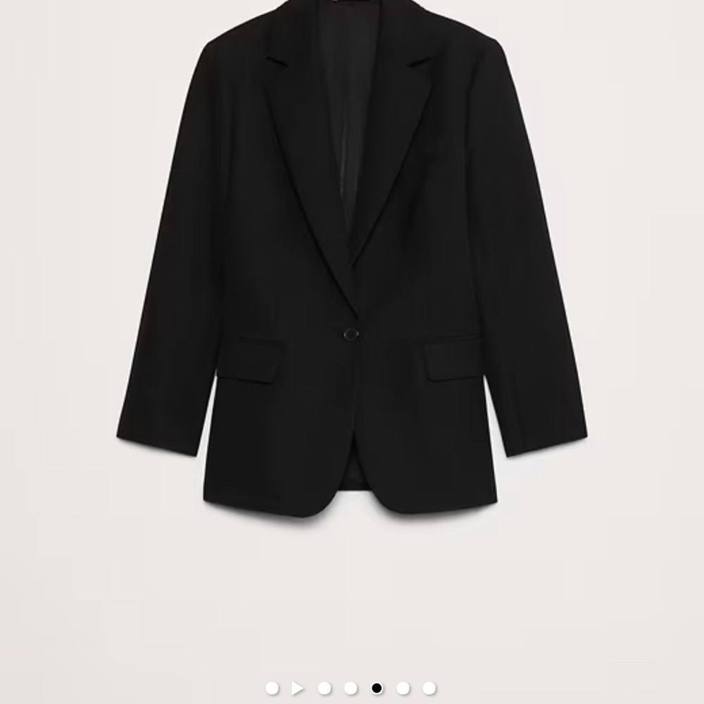 Banana Republic Black knit boyfriend blazer size 18 plus Classic sweater